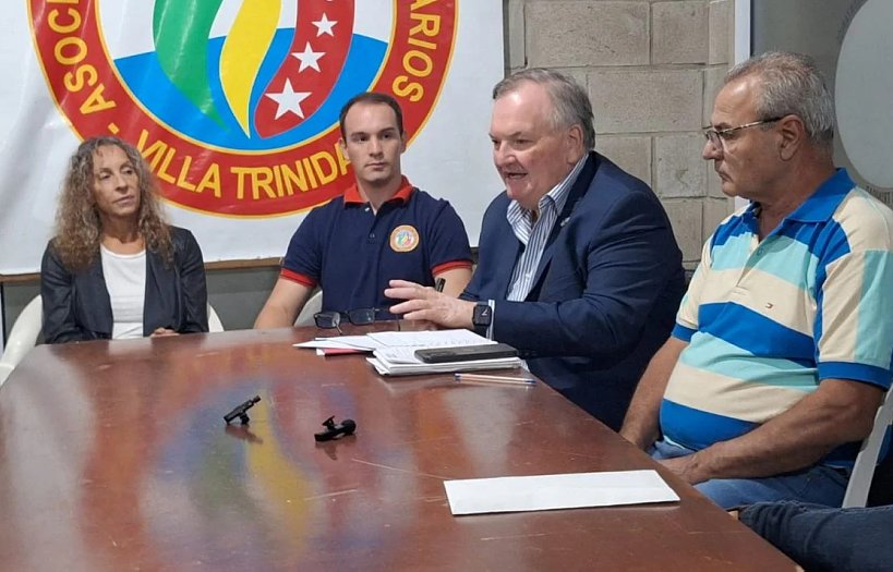 El senador Michlig y el diputado González visitaron Arrufó, Las Palmeras y Villa Trinidad